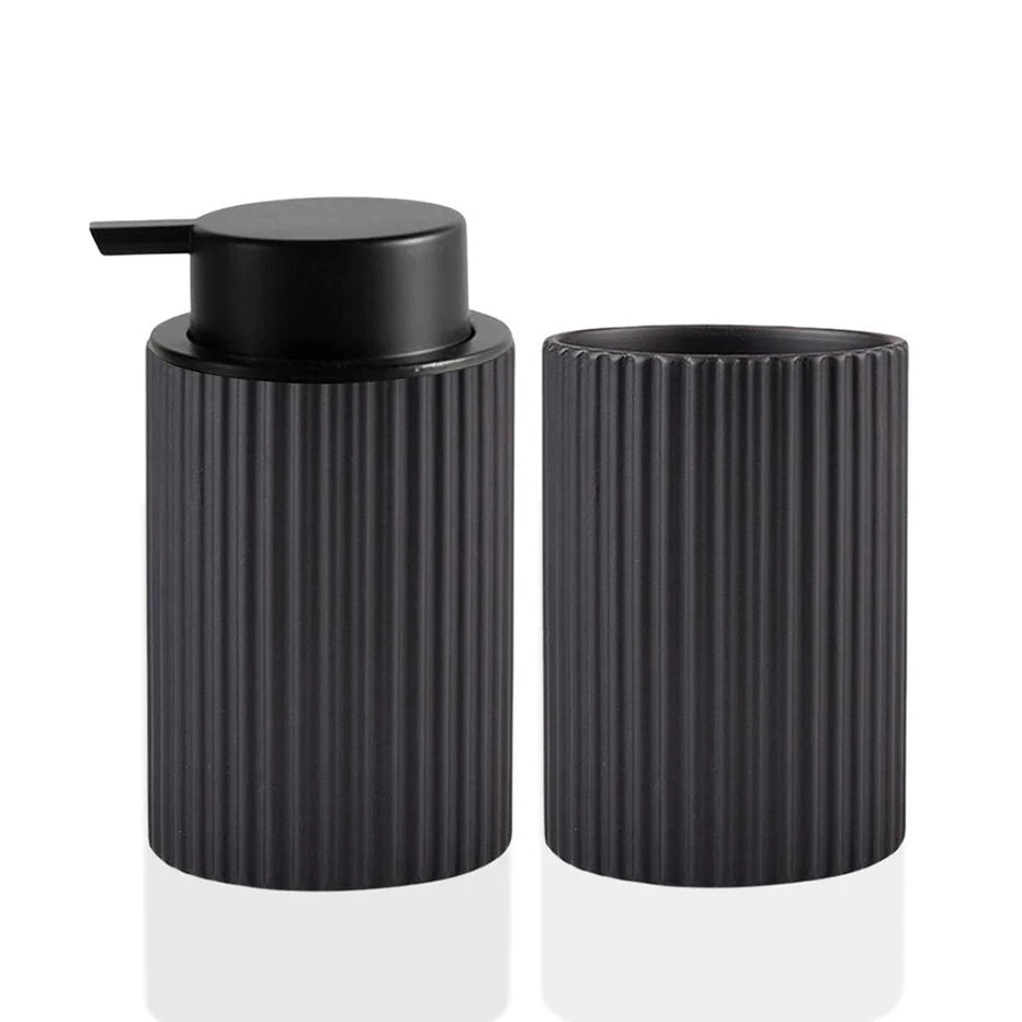 Foaming Soap Dispenser with Toothbrush Holder – Bathroom Foam Pump & Counter Storage Organizer