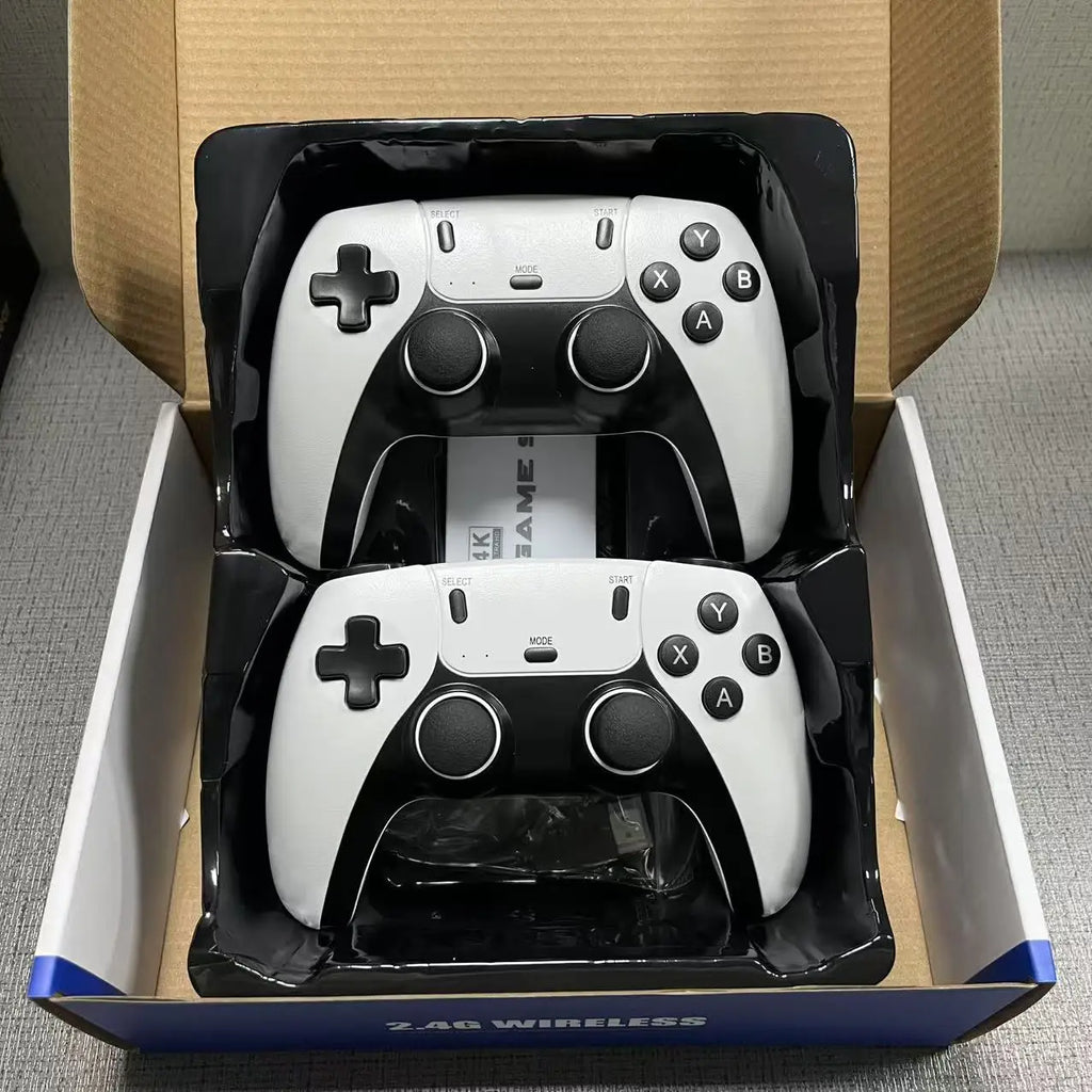 128GB Retro Game Stick TV Console 4K HDMI Wireless Gamepads 50,000+ Classic Arcade Games Two-Player