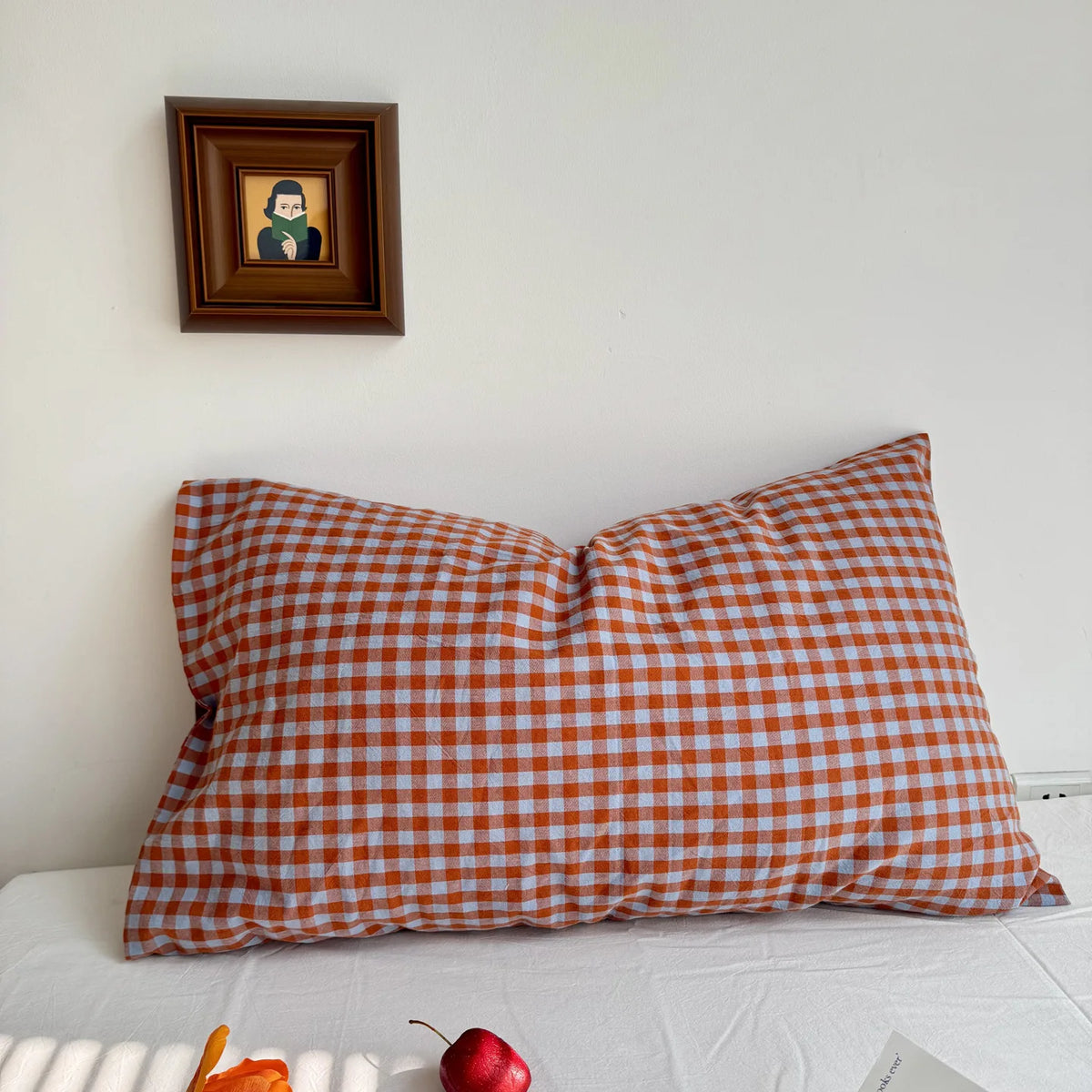 Soft Washed Cotton Striped Pillowcase - Single Pillow Cover 19 x 29 in (48 x 74 cm)