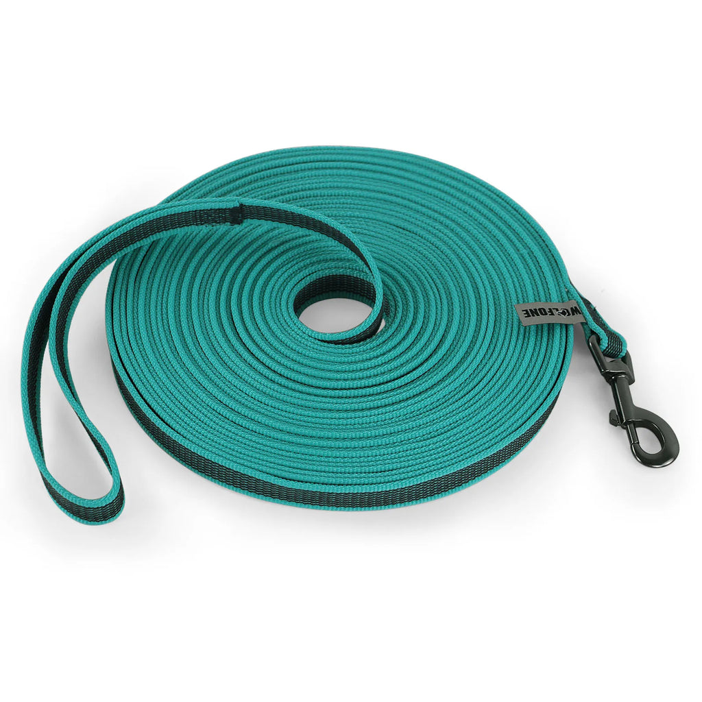 Dual-Color Dog Leash – Durable Fiber Training Lead, Multiple Lengths 1.5m/2m/3m/5m/10m/15m (4.9–49.2 ft)