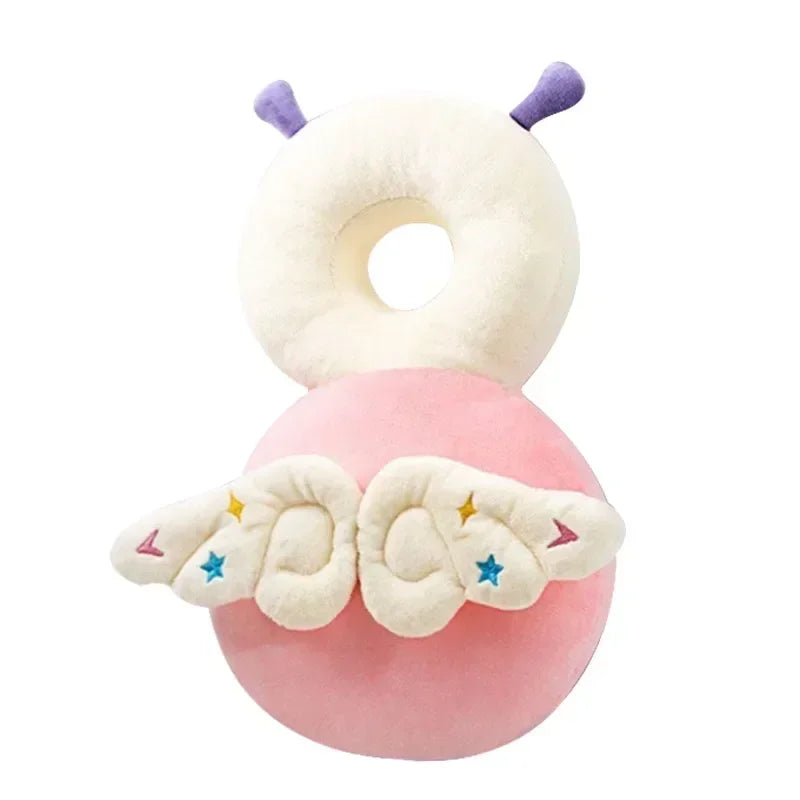 1-3T Toddler Baby Head Protector Safety Cushion Back Pad Cartoon Angel Bee Anti-Fall Headrest