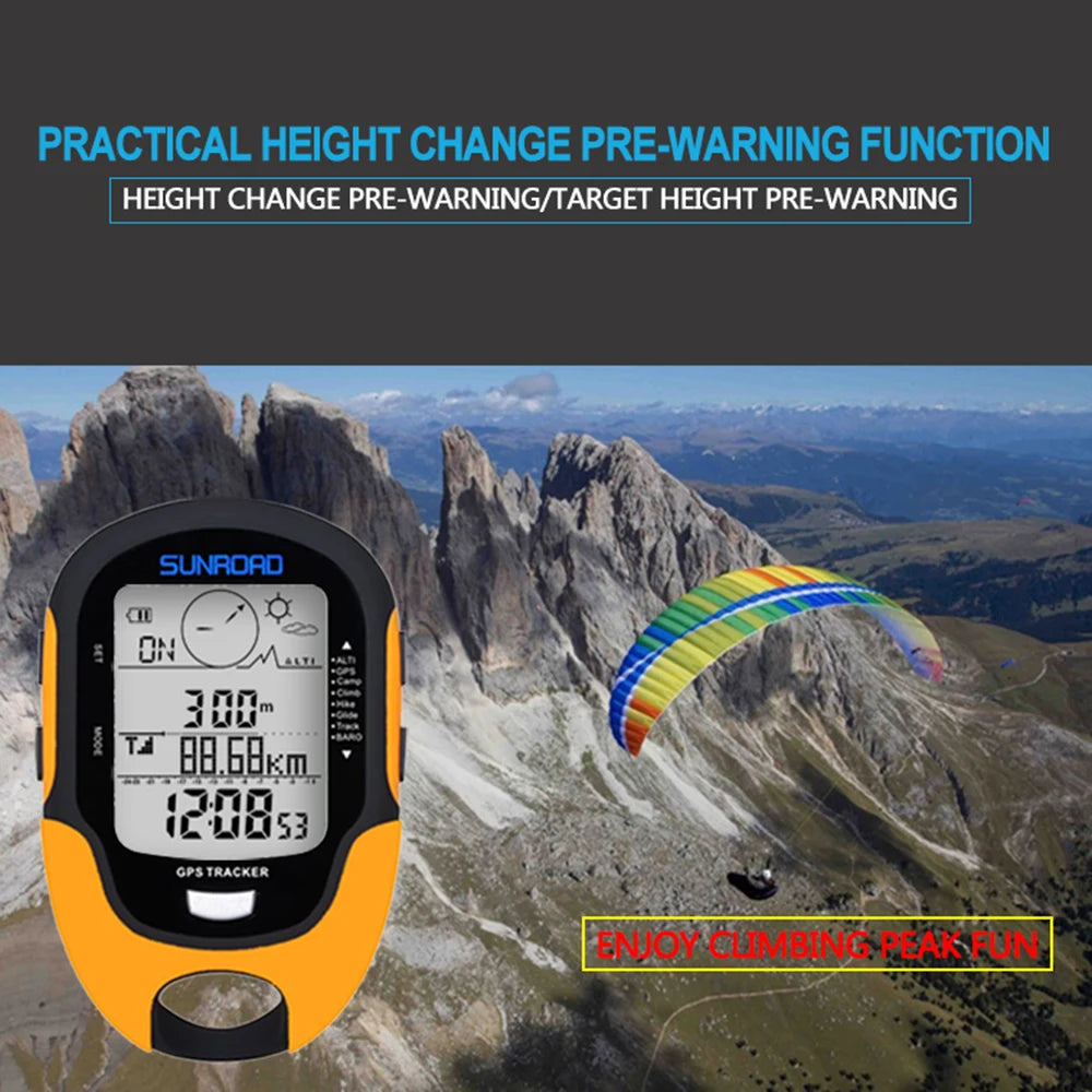 Handheld GPS Altimeter Barometer Compass for Hiking, Camping & Fishing - Portable Outdoor Navigation
