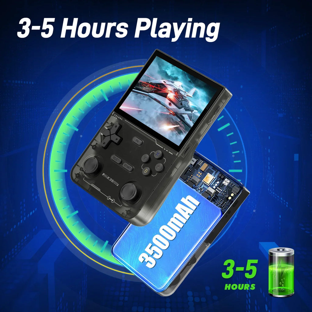 3.5-inch (8.9 cm) IPS Handheld Game Console, 64GB Built-in, 16,000+ Retro Games, Type-C Charging