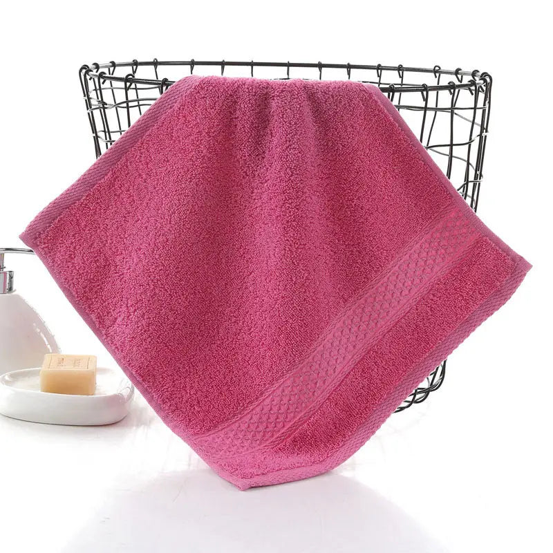 100% Cotton Face Towel 34 x 34 cm (13.4 x 13.4 in) Soft Square Washcloth for Kids & Adults Absorbent Facial Hand Towel