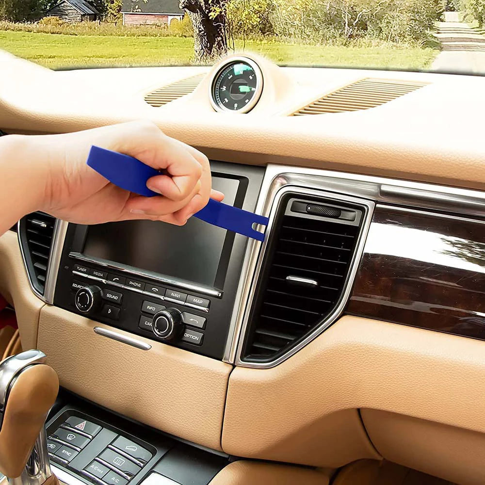 Car Trim Removal Tool Kit, Panel Pry Tools for Stereo, Dashboard & Door Clip Removal with Carrying Pouch