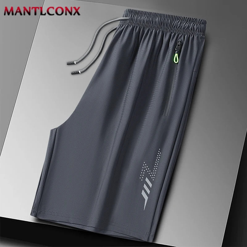 Men's Quick-Dry Summer Running Shorts with Zipper Pockets - Gym & Jogging Sport Shorts (Black, Dark Gray, Dark Blue)