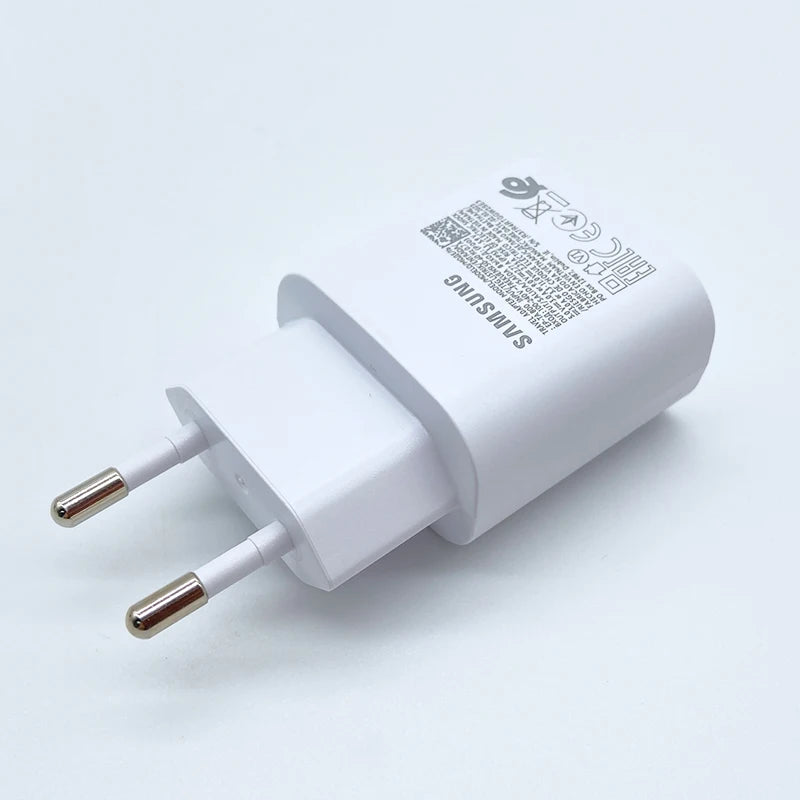 25W Super Fast USB-C Charger Adapter with 100cm (39.4 in) USB-C Cable — USB-PD & Adaptive Fast Charge, EU Plug