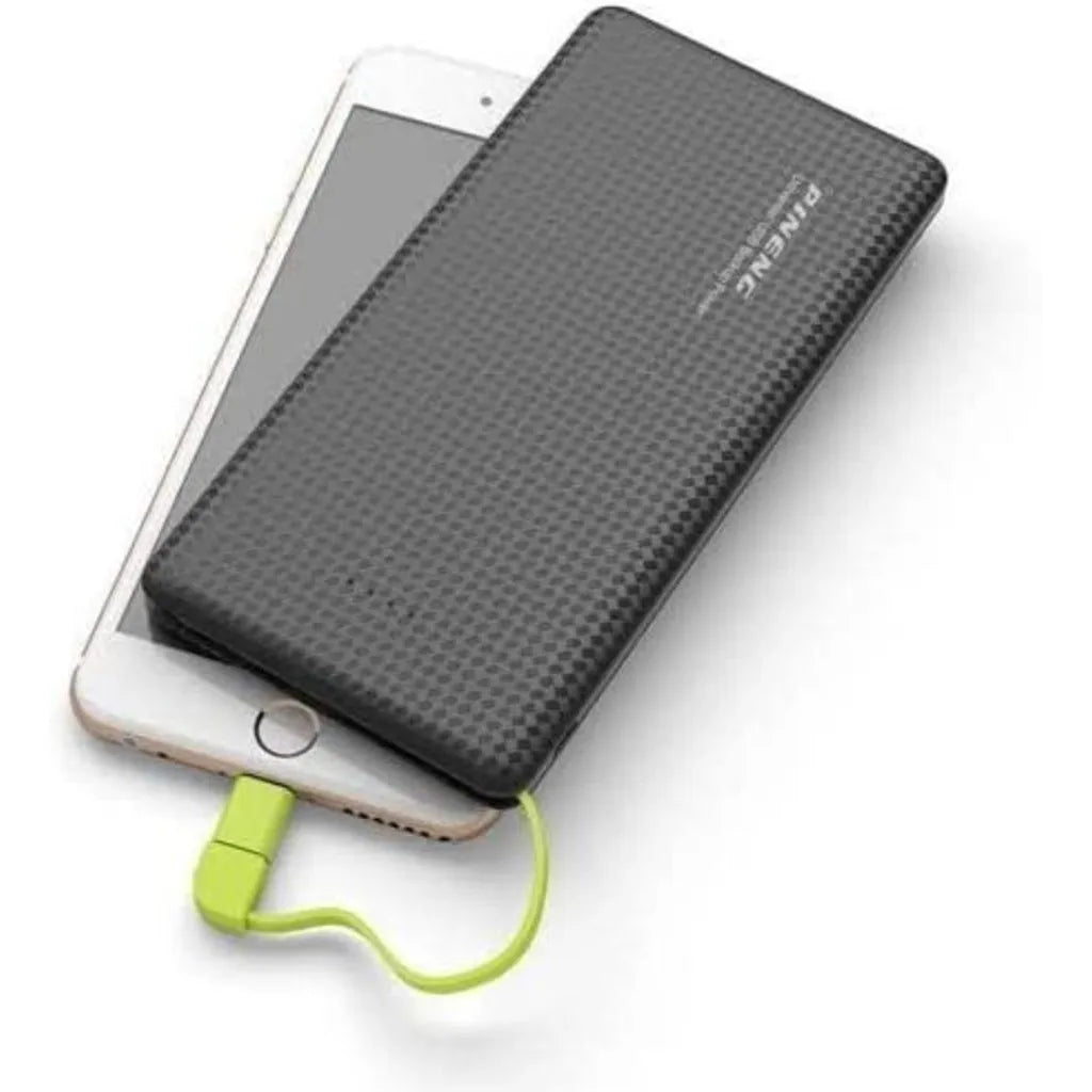 Power Bank Portátil 5000/10000mAh Bateria Externa Compacta Carregamento Rápido USB-C Lightning Micro USB