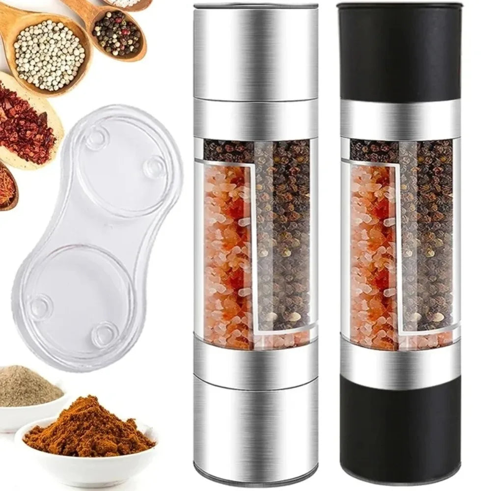 1-Pack Manual Pepper & Sea Salt Grinder Mill Stainless Steel Spice Grinder Reusable