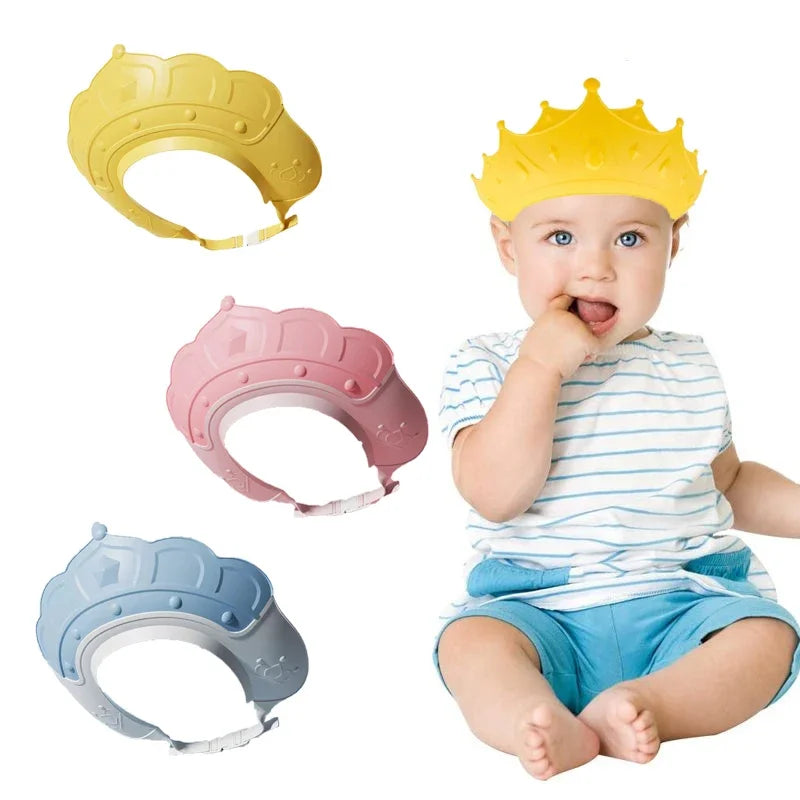 Adjustable Baby Shower Cap – Infant & Toddler Shampoo Shield with Ear Protection