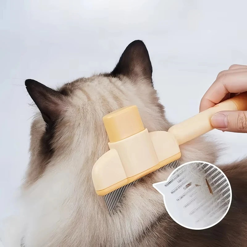Cat Grooming Massage & Detangling Brush – Hair Removal Comb for Cats & Kittens, 20 x 8 cm (7.9 x 3.1 in)