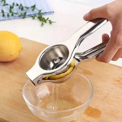 Manual Citrus Juicer 304 Stainless Steel - Portable Hand Press Squeezer for Lemon Orange Lime