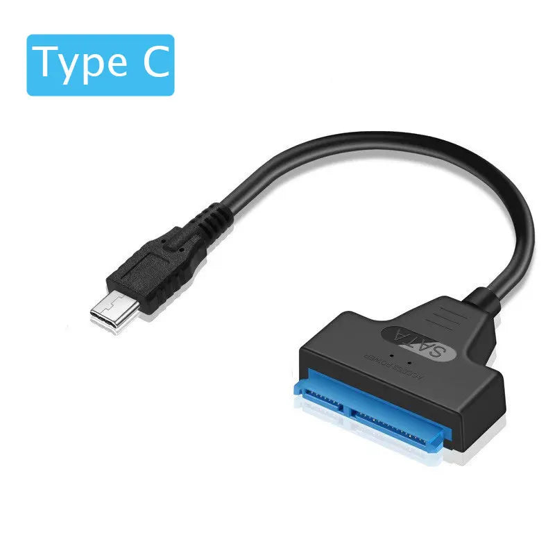USB 3.0 to SATA III 22-Pin Adapter Cable for 2.5-Inch (63.5 mm) HDD/SSD — Up to 6 Gbps, USB 3.0/2.0 Compatible