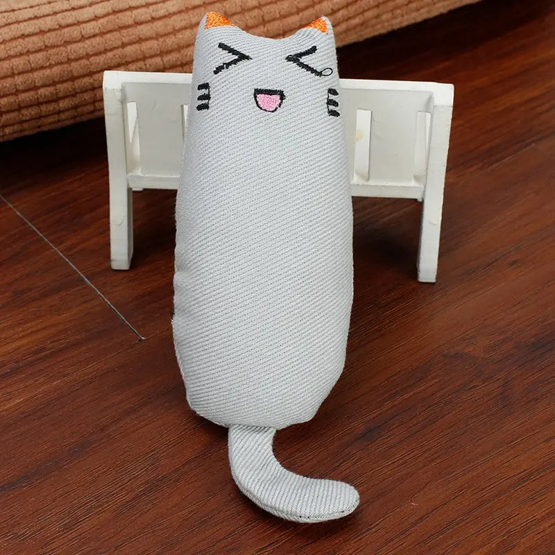 Catnip Thumb Plush Toy – Bite-Resistant Chew Pillow & Teaser for Cats, 5.0 x 2.1 in (12.6 x 5.3 cm)