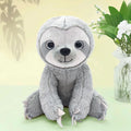 Realistic Sloth Plush Toy 25 cm (9.8 in) Soft PP Cotton Stuffed Animal Cuddly Sloth Doll Birthday Holiday Gift for Kids