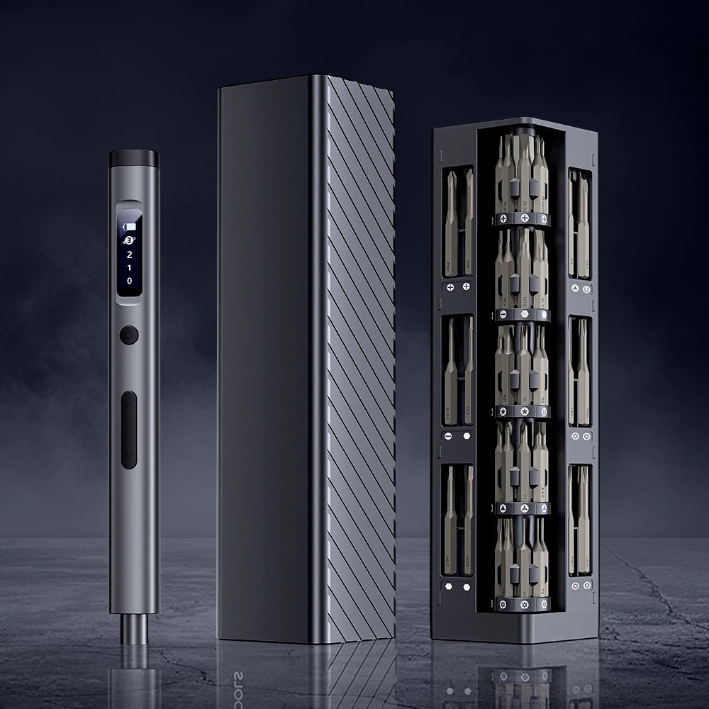 57-in-1 Precision Electric Screwdriver Set, Rechargeable Cordless Mini Kit with Magnetic Bits and USB-C Charging