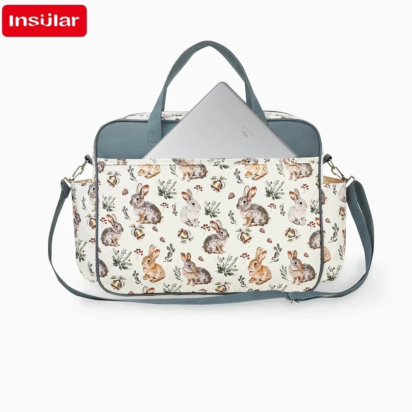 Large Capacity Waterproof Mommy Diaper Bag - Wide-Opening Travel Messenger Crossbody Nappy Bag with Organizer
