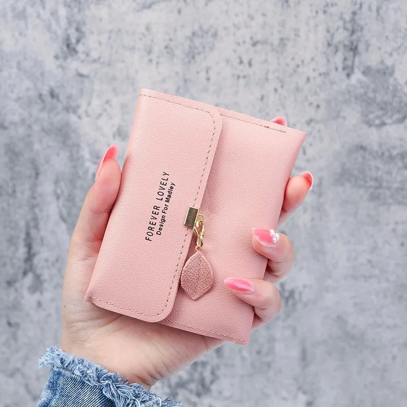Compact Tri-Fold Women's Wallet - Small Coin Purse & Card Holder 11 x 8.5 x 2 cm (4.3 x 3.3 x 0.8 in)