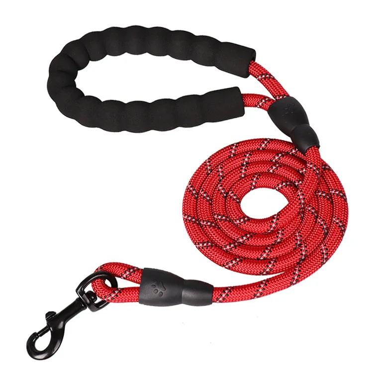 Reinforced Nylon Dog Leash with Padded Handle - Strong Leash for Small, Medium & Large Dogs (120/150/200/300 cm | 4/5/6.6/9.8 ft)