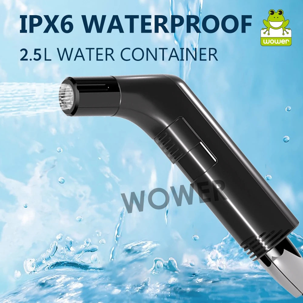 2.5L Portable Rechargeable Electric Bidet Sprayer – Handheld Shataf for Personal Hygiene, Travel & Camping