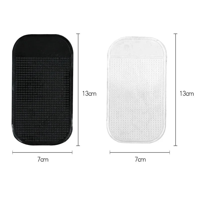2-Pack Car Dashboard Anti-Slip Silicone Sticky Pads Universal Reusable Phone Mat