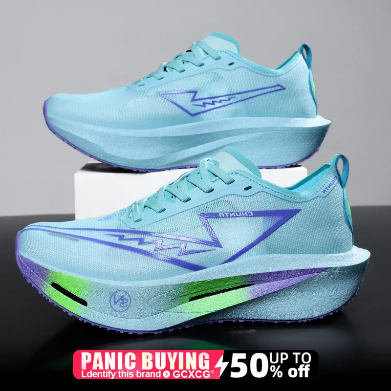Men's Breathable Air Mesh Lace-Up Casual Sneakers — Lightweight EVA Insole, Rubber Outsole