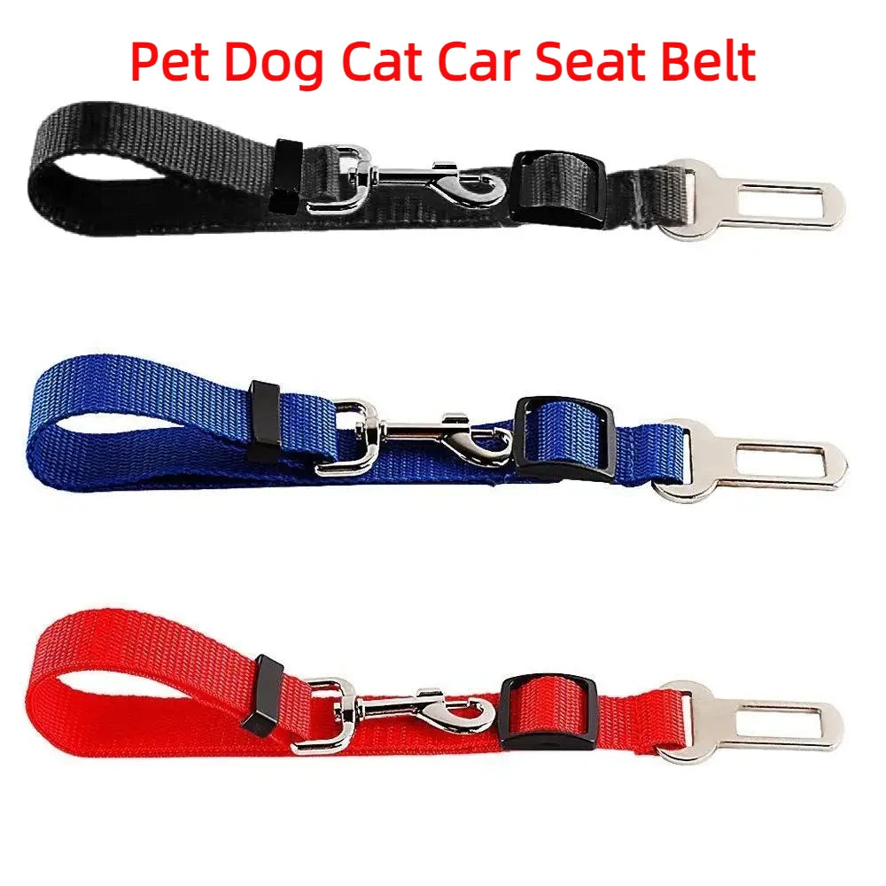 Adjustable Pet Car Seat Belt Harness for Dogs & Cats – Breakaway Travel Leash Restraint