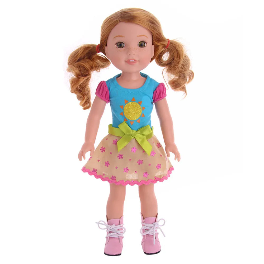 Fashion Doll Dress & Accessories Set for 14.5-Inch (36.8 cm) and 32–34 cm (12.6–13.4 in) 1/6 Scale Dolls