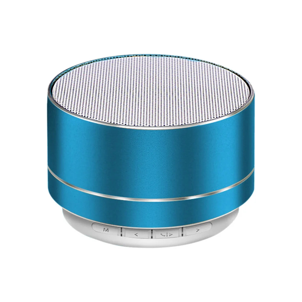 Portable Bluetooth Speaker with Subwoofer Mini Outdoor Stereo Aluminum Alloy TF/SD Card FM Radio