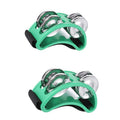 2-Pack Elliptical Hand & Foot Jingle Drum Tambourines – Kids Musical Percussion Instrument for Party & Music Education