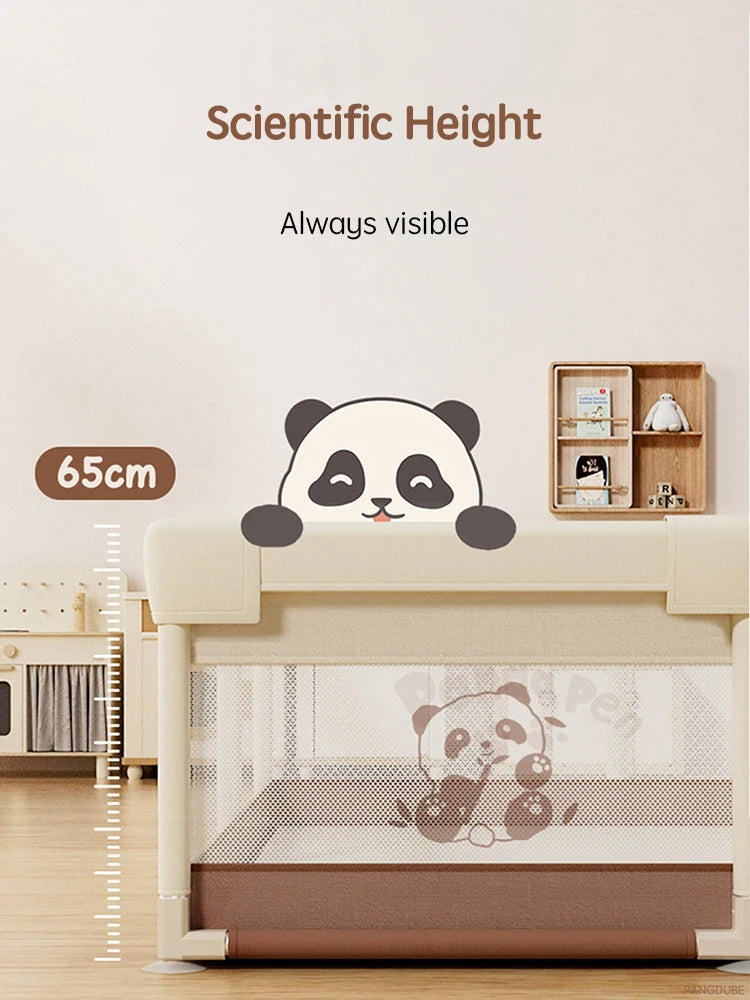 Panda Baby Playpen Kids Play Fence & Activity Gym — 4 Sizes (59×70, 59×78, 70×78, 78×78 in | 150×178–198×198 cm)