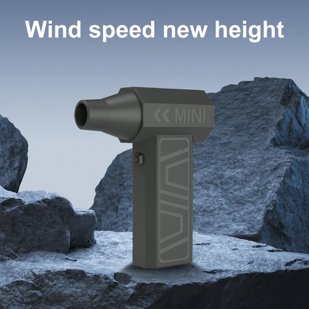 Mini Rechargeable Electric Air Duster - Portable Cordless Air Blower for PC Keyboard & Car, 3-Speed Adjustable with 4 Nozzles