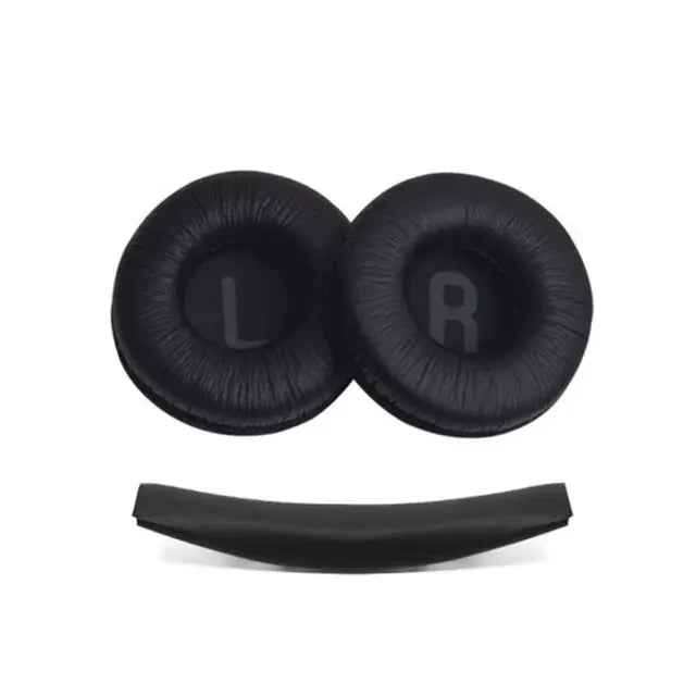 1-Set Replacement Leather Ear Pads & Headband Cushion for Over-Ear Headphones