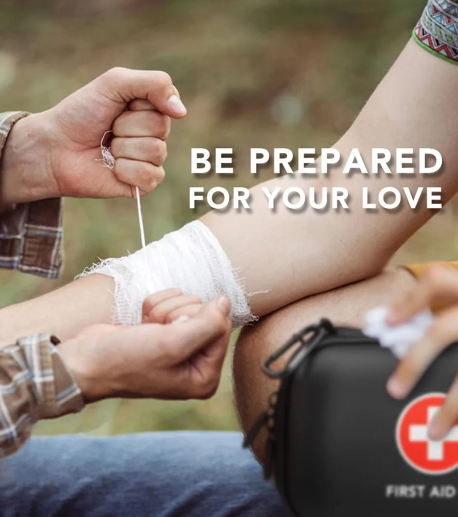 Portable EVA Hard-Shell First Aid Bag with PU Cover, Empty Travel Medical Pouch 17×12×5 cm (6.7×4.7×2 in) for Car, Home & Camping