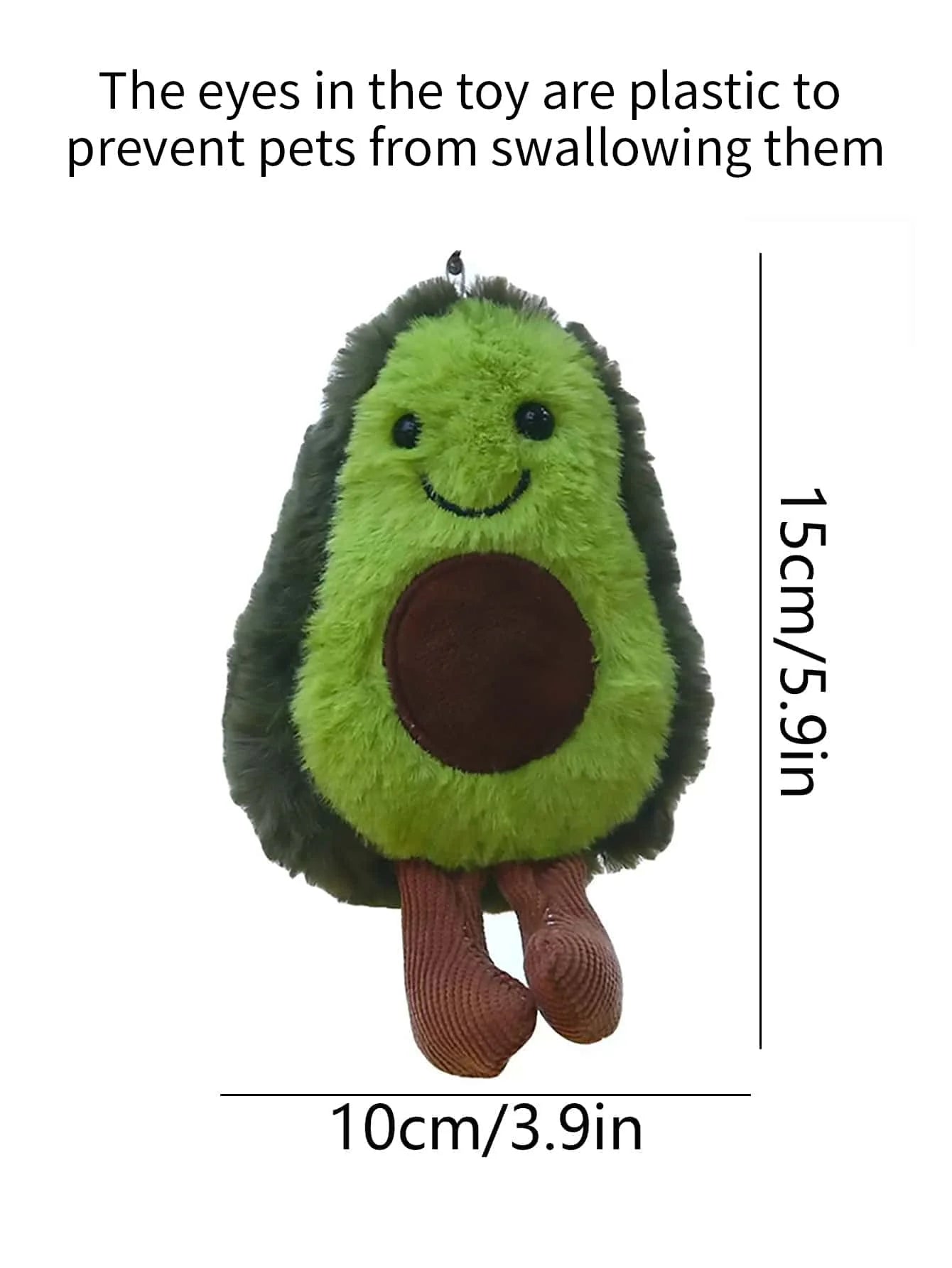 Avocado Plush Dog Toy – Soft Fleece Companion for Small & Medium Dogs