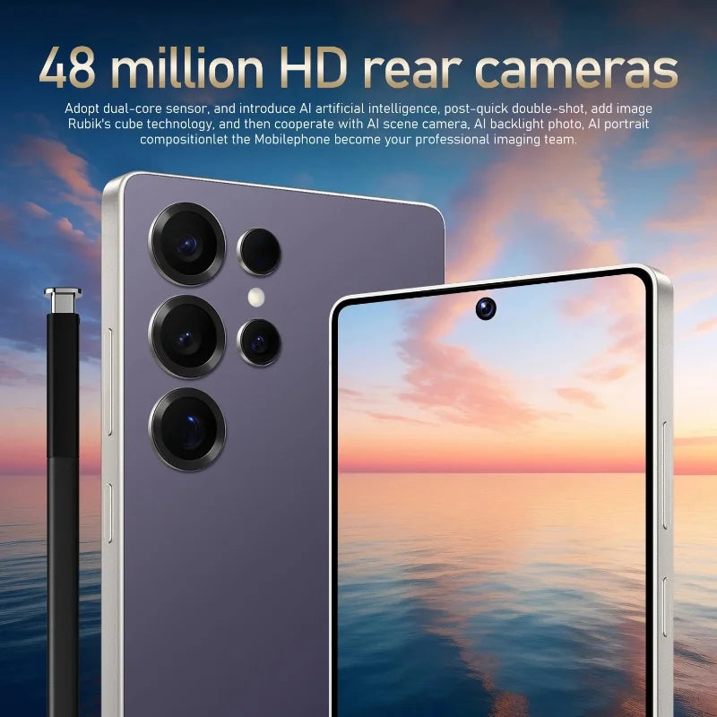 Android 12 Smartphone — 6.8-inch (17.3 cm) AMOLED 120Hz, 8GB RAM 512GB Storage, 48MP + 24MP Cameras, 5800mAh, Dual SIM, IP68