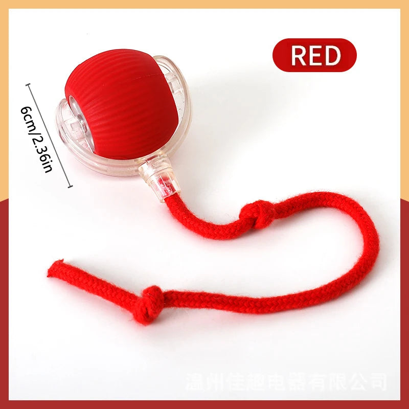 Interactive Rechargeable Pet Ball Toy USB — Automatic Moving Bouncing Ball for Puppies & Kittens, 5.2 cm (2.05 in)