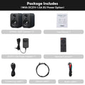 Bookshelf Active Studio Speakers 3" (7.6 cm) Bluetooth 5.3 USB DAC Hi-Res HiFi 2.0 with Subwoofer Output for TV & PC