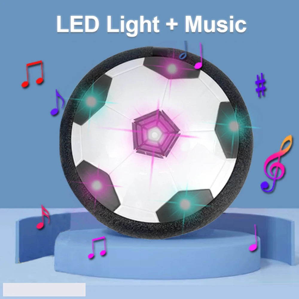 LED Hover Soccer Ball 7.1 in (18 cm) Air-Powered Indoor/Outdoor Training Toy for Kids, Birthday Gift