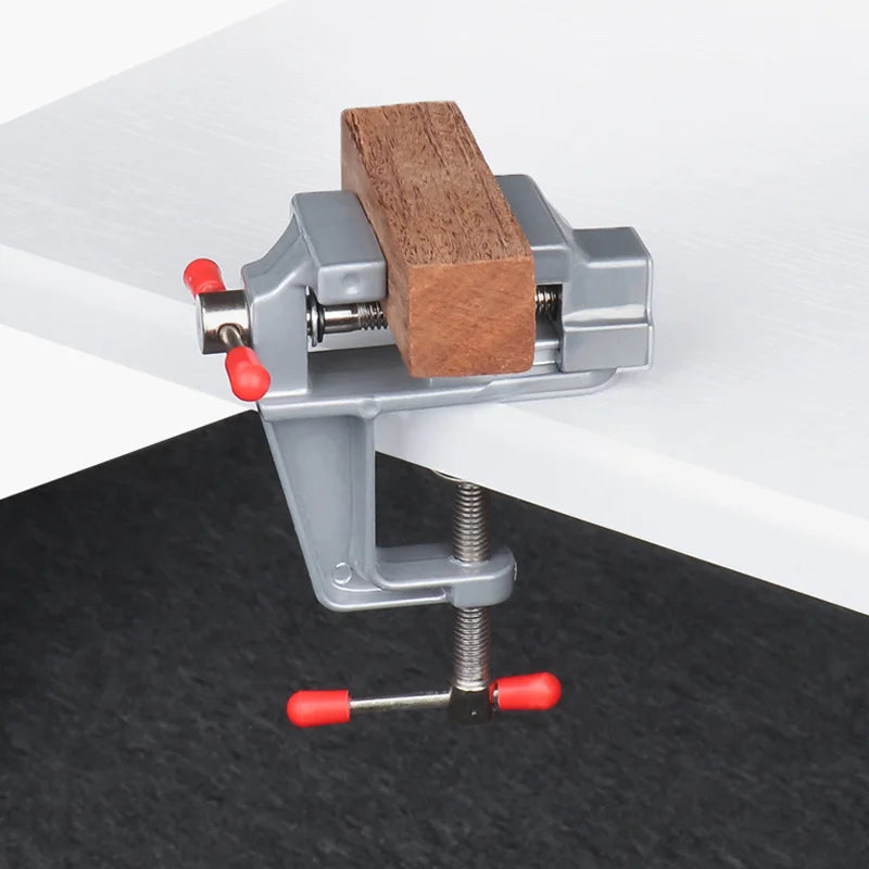 Mini Workbench Vise 3.7 in (9.5 cm) – Aluminum Alloy Precision Clamp for Jewelry, Woodworking & DIY