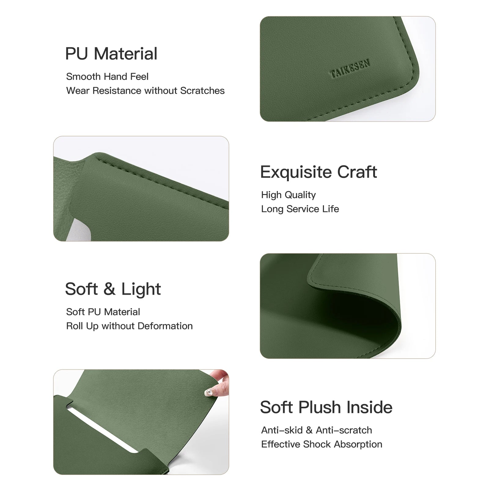 PU Laptop Sleeve Case — Protective Notebook & Tablet Cover for 13.3, 13.6, 14, 15, 15.6, 16-Inch Laptops