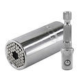 Multifunctional Magic Socket Wrench 7–19mm (0.28–0.75 in) with Extension Rod & Electric Drill Adapter