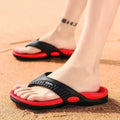 Men's Massage Flip Flops Breathable EVA Beach Sandals - Comfortable Non-Slip Summer Slippers, Big Size (EU 46)
