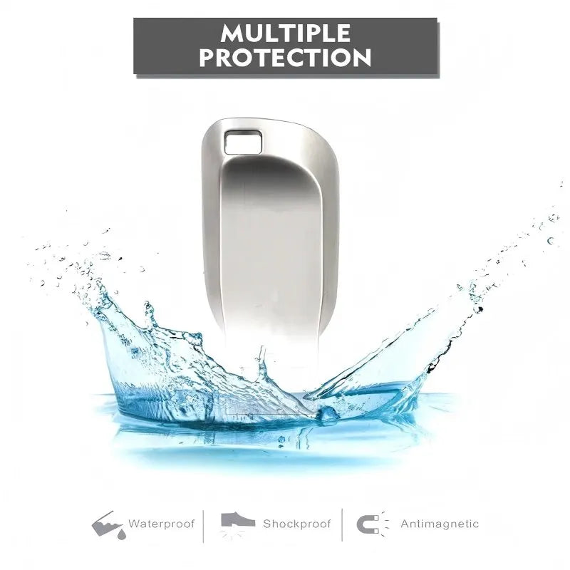 High-Speed Metal USB 3.0 Flash Drive – Waterproof USB Stick with OTG Support, 8GB–128GB