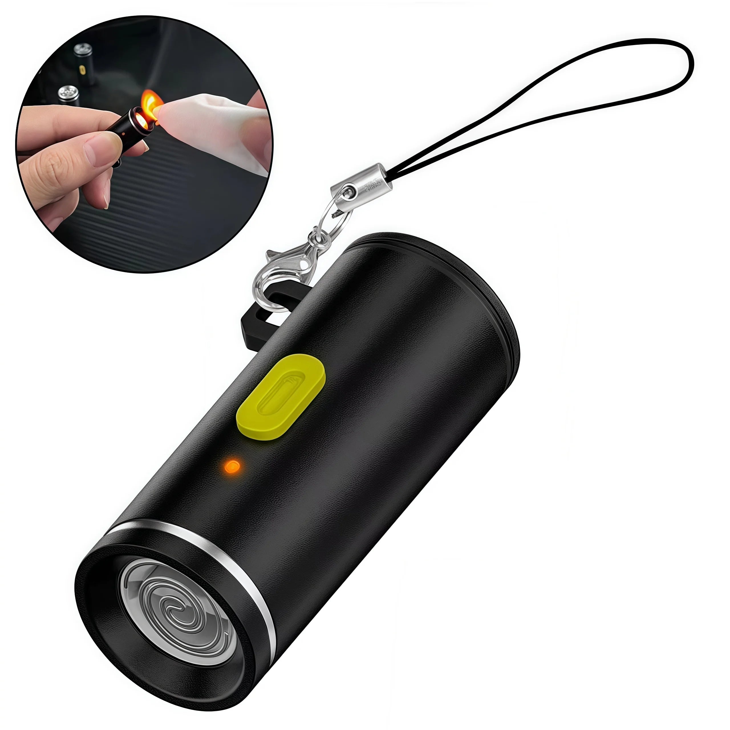 Mini USB-C Rechargeable Electric Lighter - Windproof Portable Electronic Fire Starter for Outdoor Travel