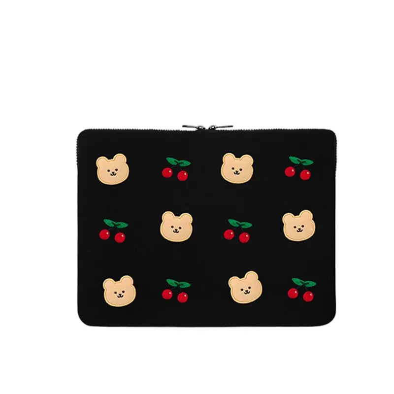 Cute Animal Print Laptop Sleeve 13–16 Inch — Shockproof Zipper Pouch