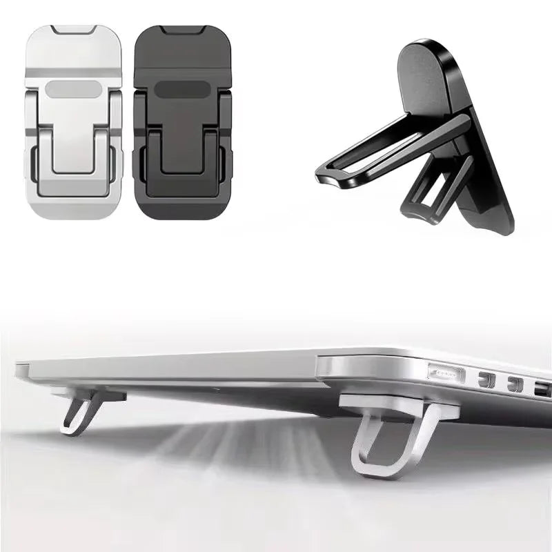 Mini Foldable Laptop Stand - 2-Pack Portable Risers view 2
