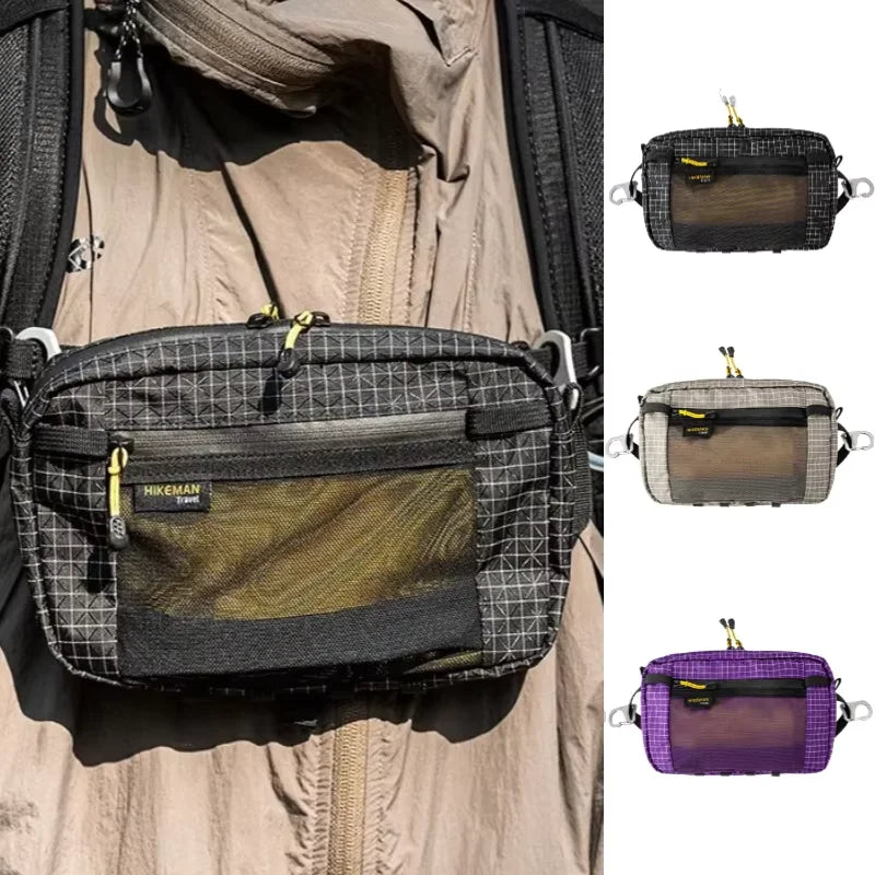 1.1L (37 fl oz) Ultralight Waterproof Waist Pack - Multi-Pocket Fanny Pack for Running Cycling Hiking