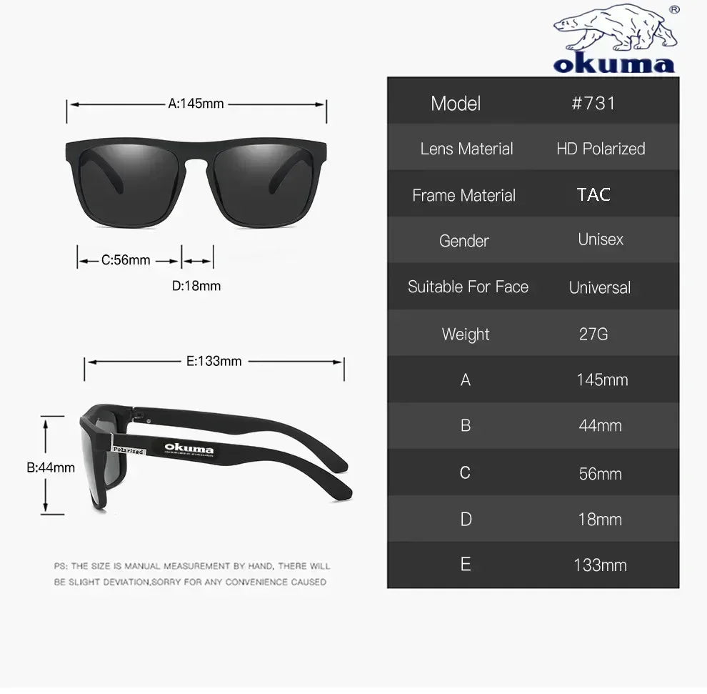 Polarized UV400 Sunglasses — Unisex Outdoor Fishing, Hunting, Driving & Cycling Shades with Optional Box