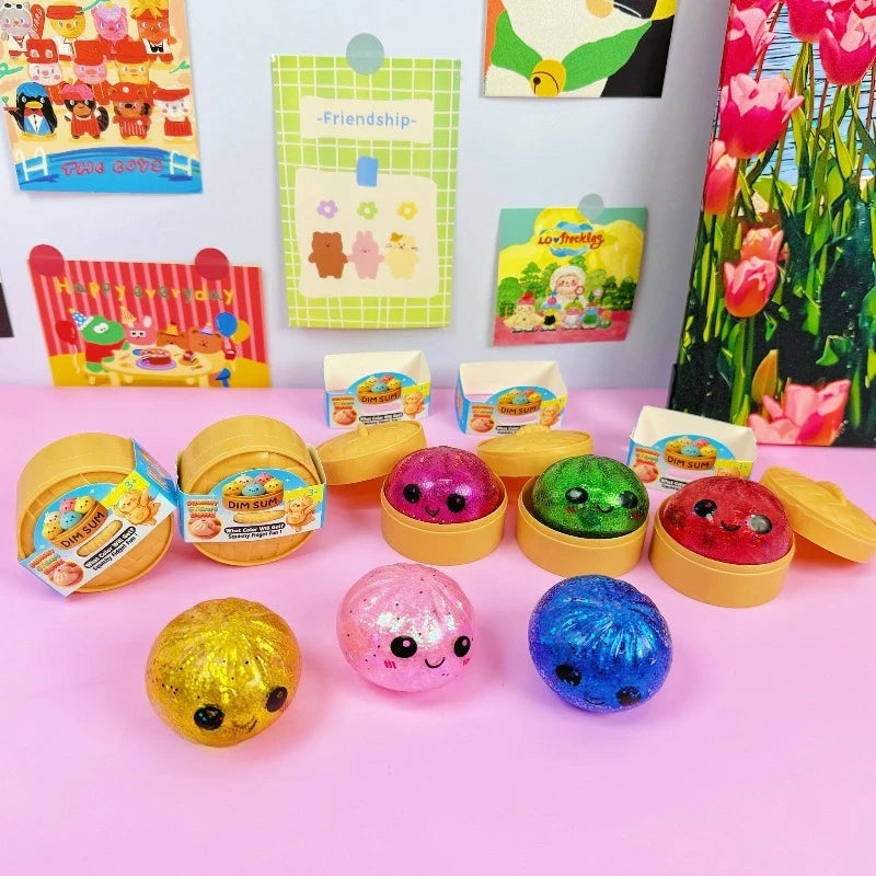 Mini Squishy Dumpling Fidget Toy for Stress Relief view 4